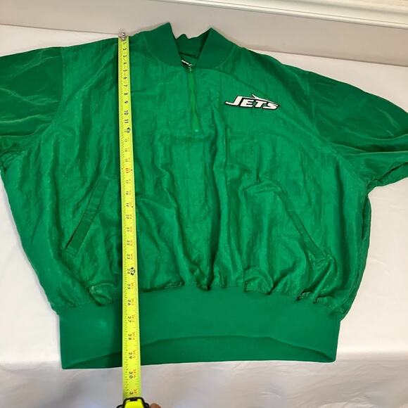 VTG 90s NEW YORK JETS ProLine Starter NFL Pullover 1/4 Zip Jacket Size XXL 2XL - Picture 11 of 11